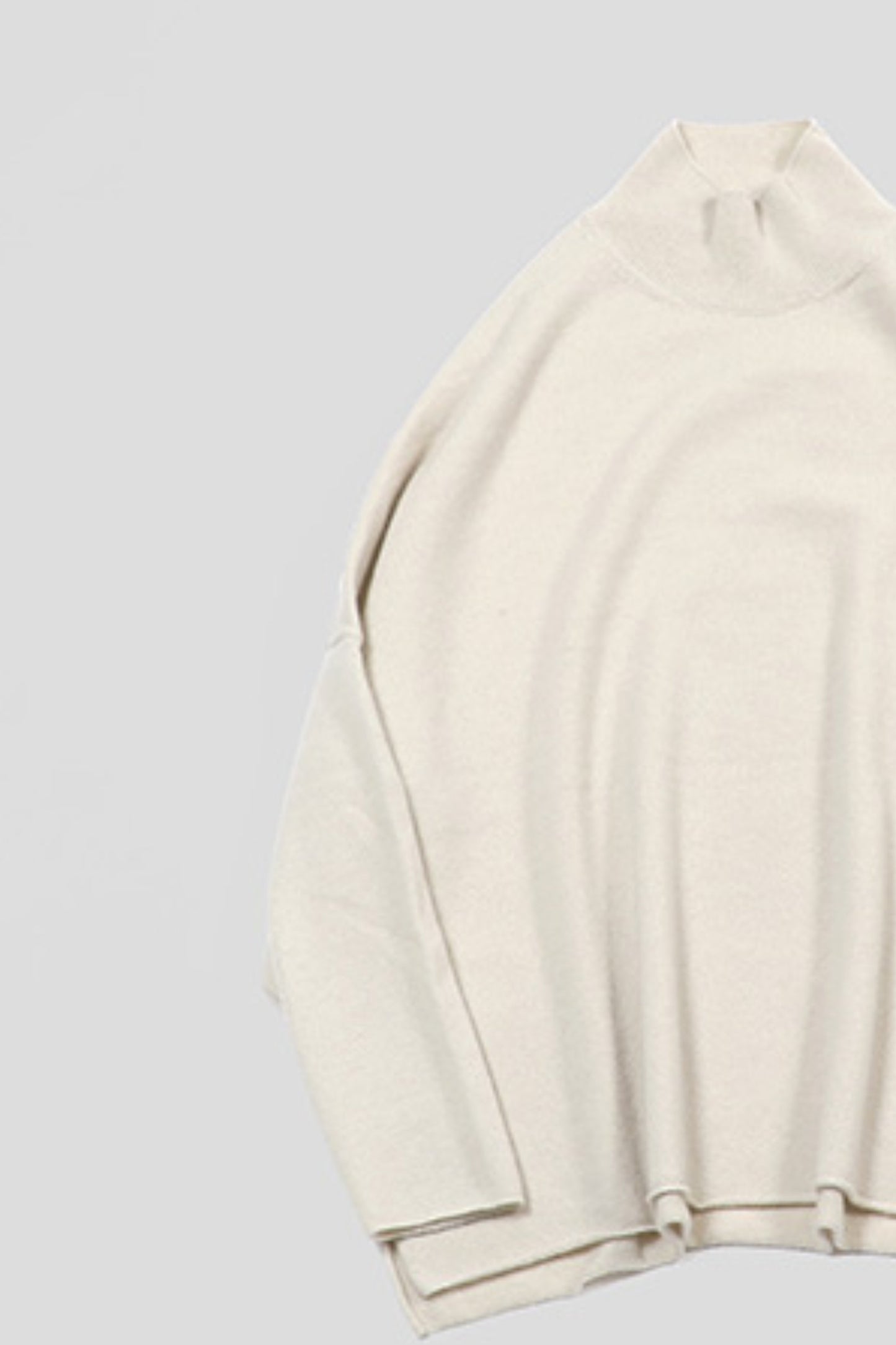 CASHMERE HIGH NECK PULLOVER